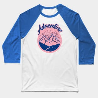 Mountains Adventure Baseball T-Shirt